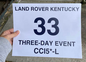 Cross-Country Bib Number to be worn by 5* Eventer Boyd Martin